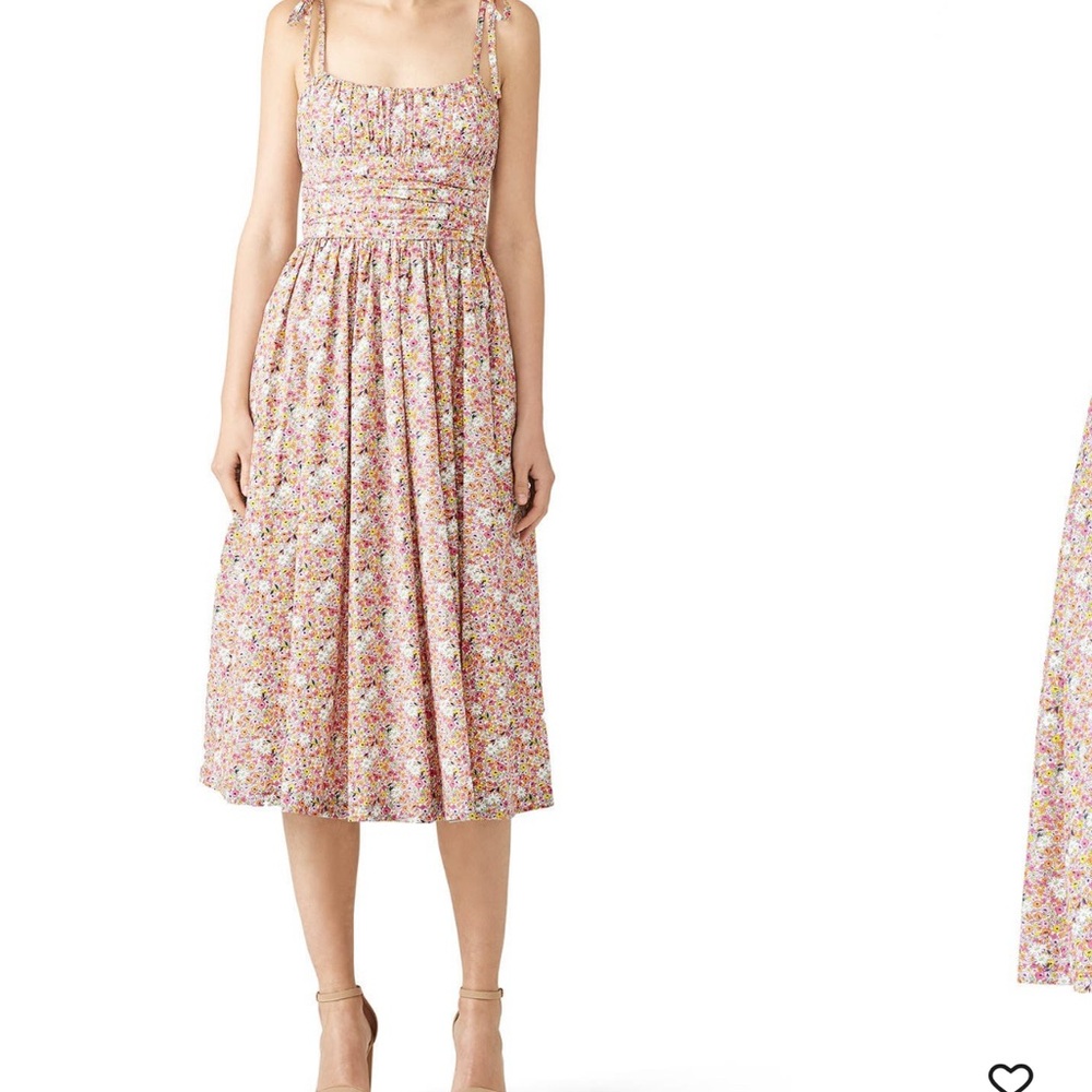 Tiny floral print sundress with shoulder ties